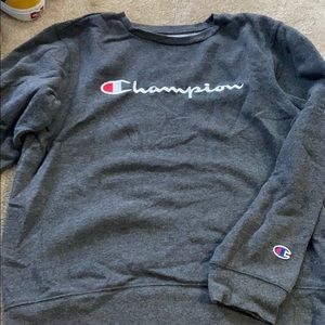 5/$15 Dark grey champion sweatshirt